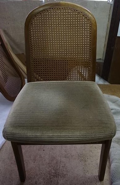 籐椅子ソファー座面の張替え